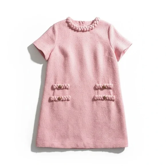 Tuckernuck Blossom Pink Tweed Jackie Dress Size XXL NWT - Picture 2 of 11